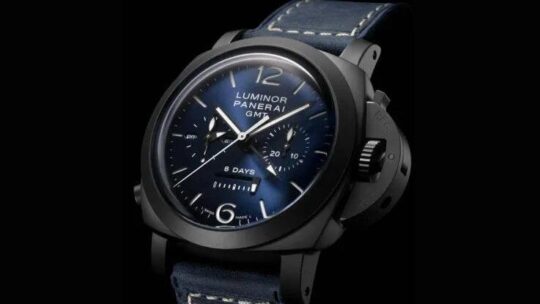 Fake Panerai Returns to the Chronograph: Luminor Chrono Monopulsante GMT Midnight Blue